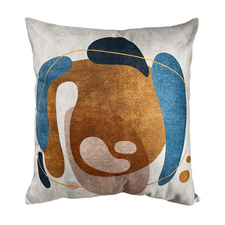 Almofada Em Linho Bege Modelo 20 55X55cm - Decortextil Almofada Em Linho Bege Modelo 20 55X55cm - Decortextil